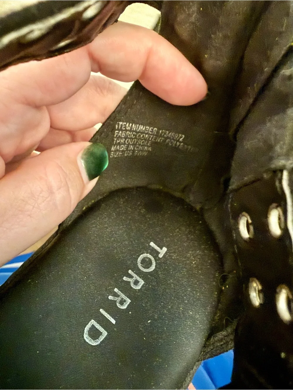 torrid Black Grommet Strap Flat Sandals